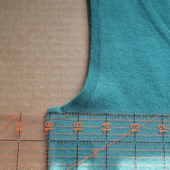 Michael Kors Cashmere Twin Set Womens M Green Tailored Classic Office Preppy - Picture 7 of 11